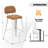 Upholstered Seat Stools with Metal Frame-658580189-658580179