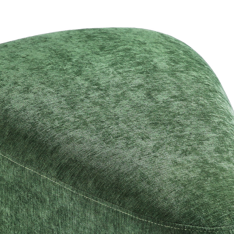 Adna 67.8Cm Wide Triangle Footstool Ottoman, Green