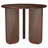 Columbo Brown Round End Table