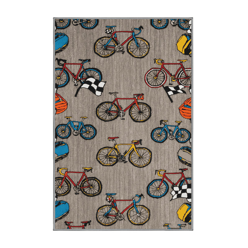  Tapis lavable pour vélo, Rectangle 7 pi x 9 pi