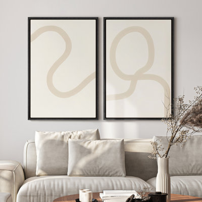 Art mural encadré sur toile, rétro muraux abstraits pour chambre à coucher