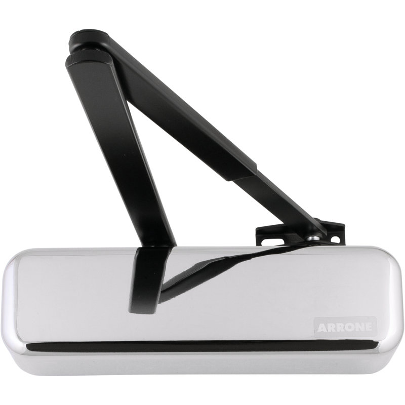Doorcl Door Closer, Polished Silver