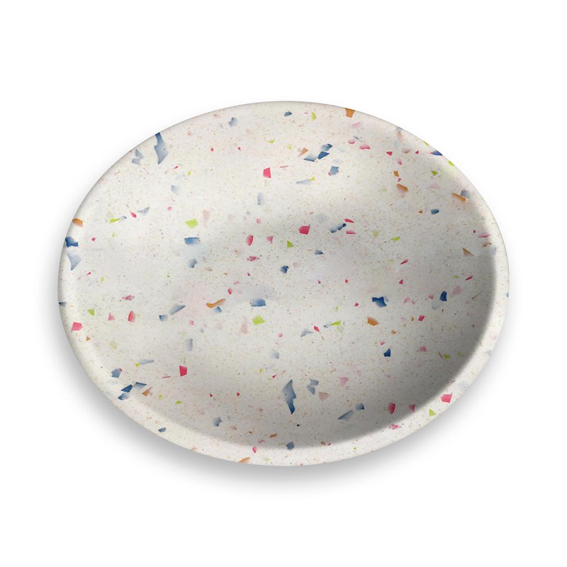 Soucoupe pour animaux Sarju, 5,2 po, 0,75 tasse, fusion (poudre de bambou + mélamine)