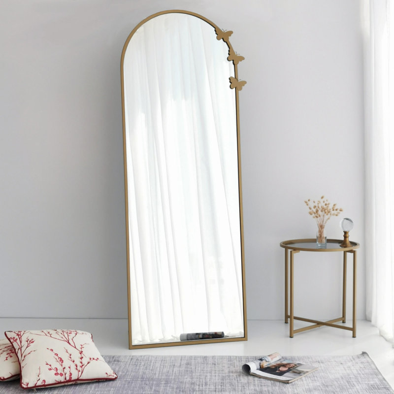Burge Metal Flat Floor Mirror