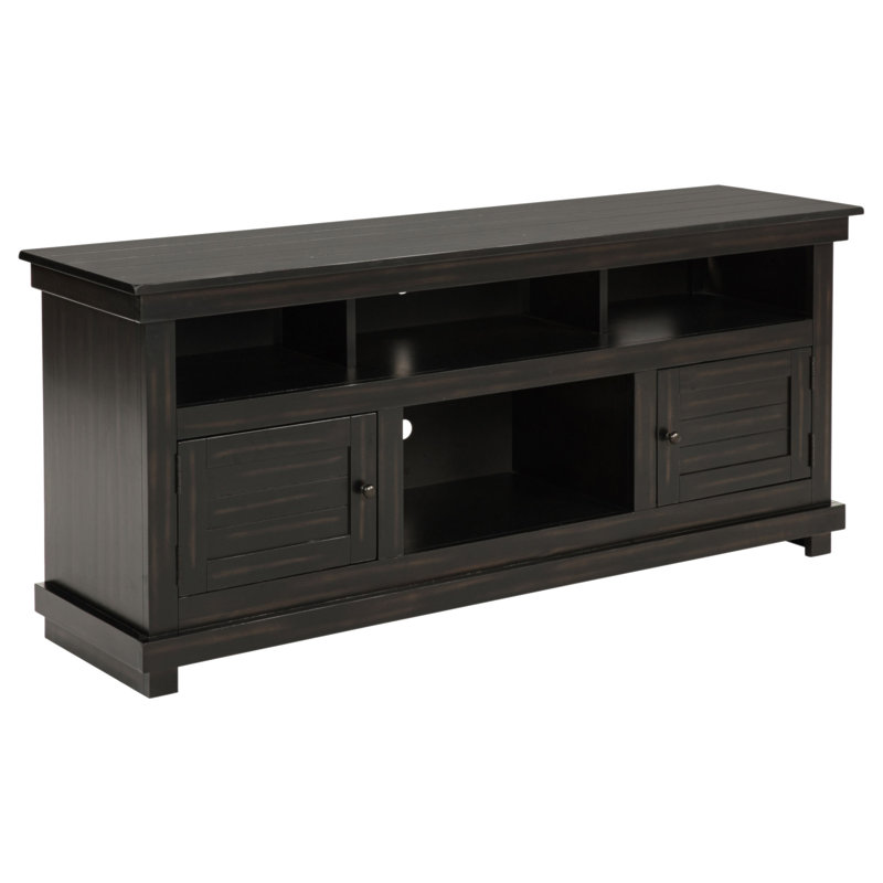 Meuble télé Castleton, H 27 po x L 60 po x l 16,25 po, Noir
