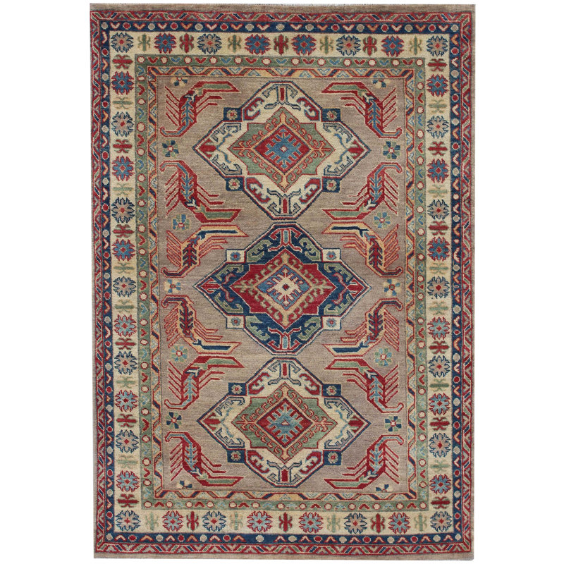 Aloni Rectangle 121 cm x 175 cm Oriental Hand Woven Area Rug