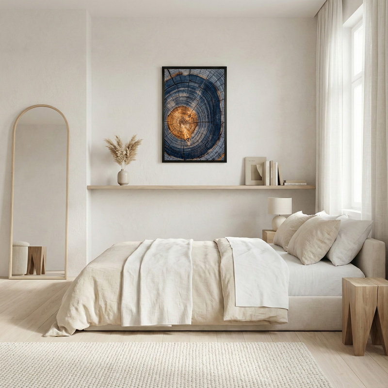 «Blue and Brown», H 36 po x l 24 po