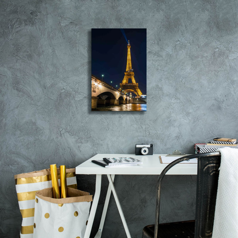 "Paris Tour Eiffel, Pont Dlena" par Epic Portfolio, H 18 po x l 12 po x P 0,75 po