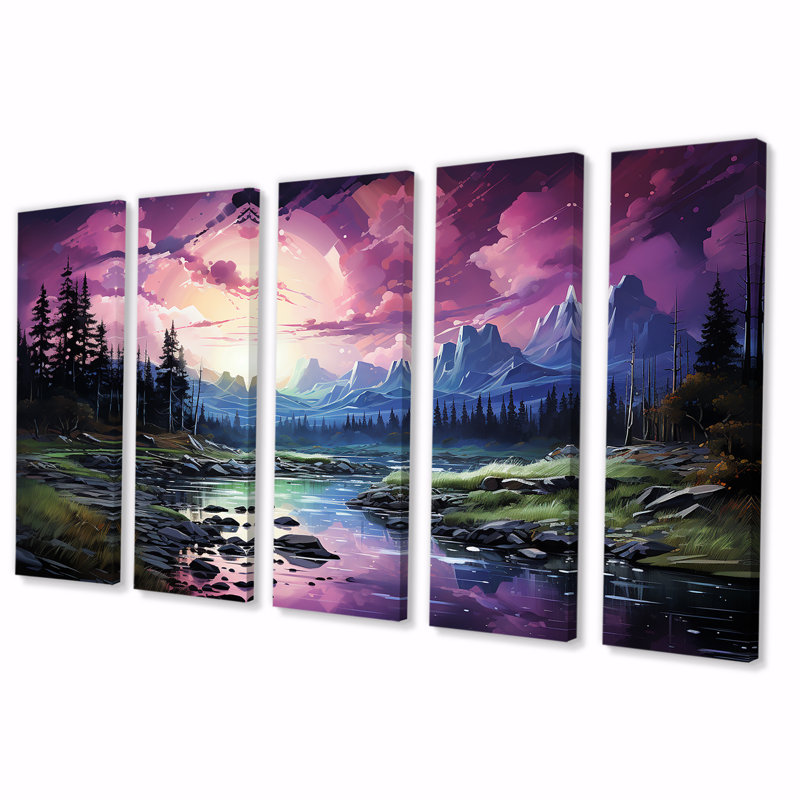 Décoration murale 5 lumières Northern Northern, H 28 po x l 60 po