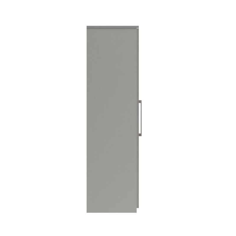 Alishma 2 Door Manufactured Wood Wardrobe, Light Grey