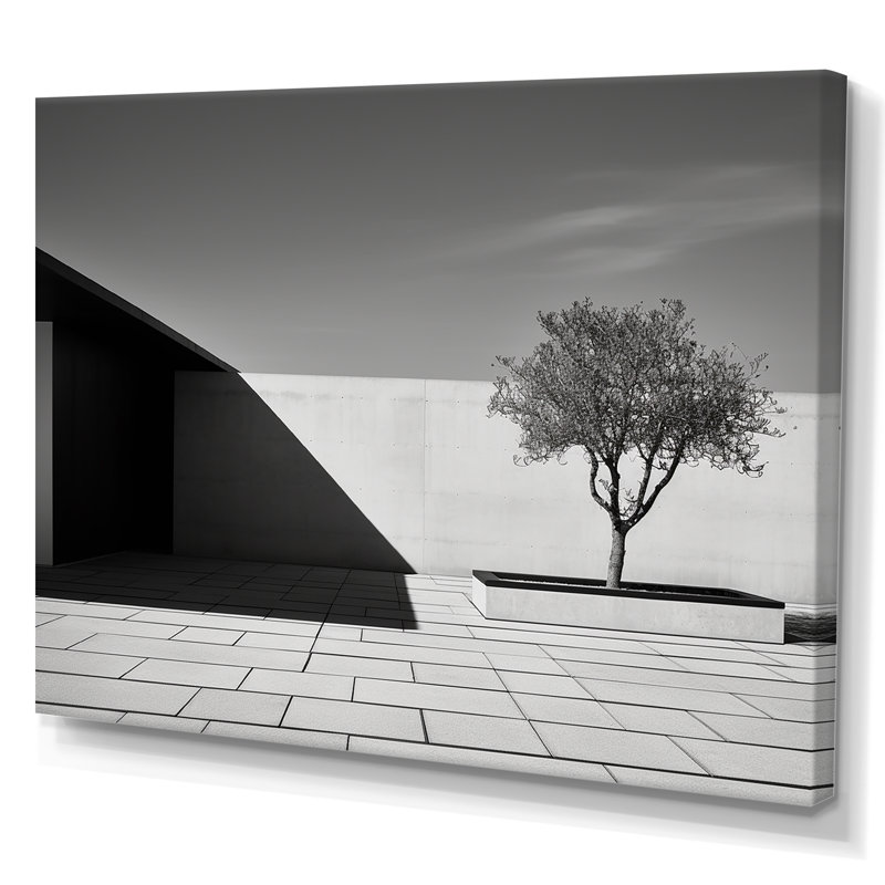 Décor scandinave moderne blanc et noir - Décoration murale scandinave moderne, H 30 po x l 40 po x P 1,5 po, Toile tendue