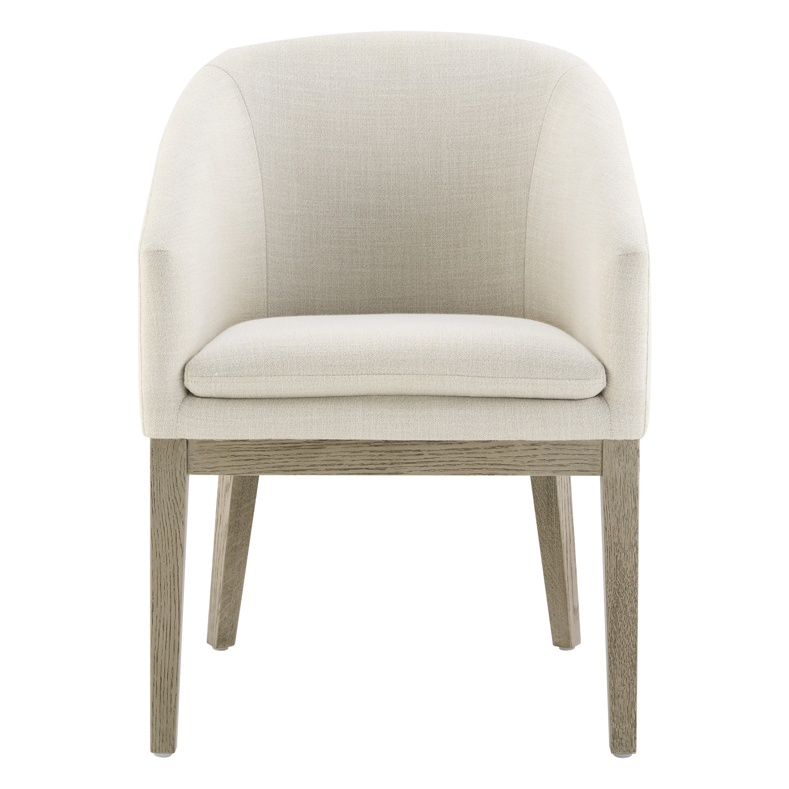 Bethea Rounded Back Dining Chair, Performance Linen Effie Linen 