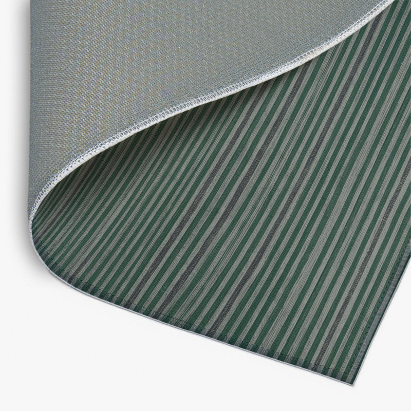 HorizontalStripes Green Indoor and Outdoor Area Rug
