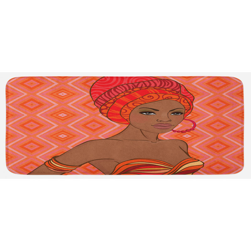 Eclectic Polyester Kitchen Mat
