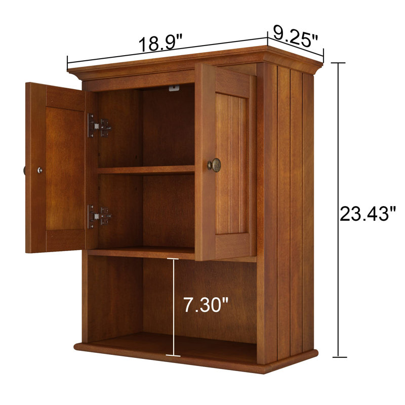 Carnstroan Bathroom Cabinet, Reddish Brown