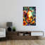 «Vibrant Floral Koi Contemporary Fish Flower», art mural-129477668