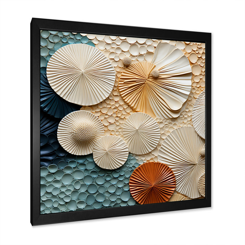 Seacreature Reflections IV, H 24 po x l 24 po x P 1 po, Cadre simple noir