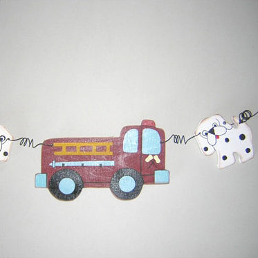 Fire Engine Transportation Garland