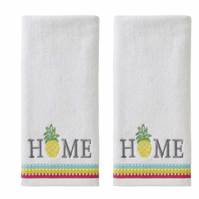 Pineapple Paradise Hand Towel Set - 16x25 Ultra-Soft, Absorbent, Quick-Dry Towels for Kitchen & Bathroom