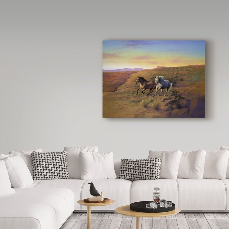 'Western Skies' Graphic Art Print on Wrapped Canvas