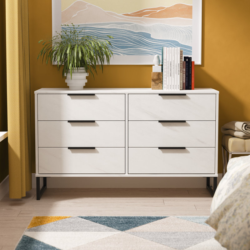 Turah 115cm W 6 - Drawer Chest of Drawers