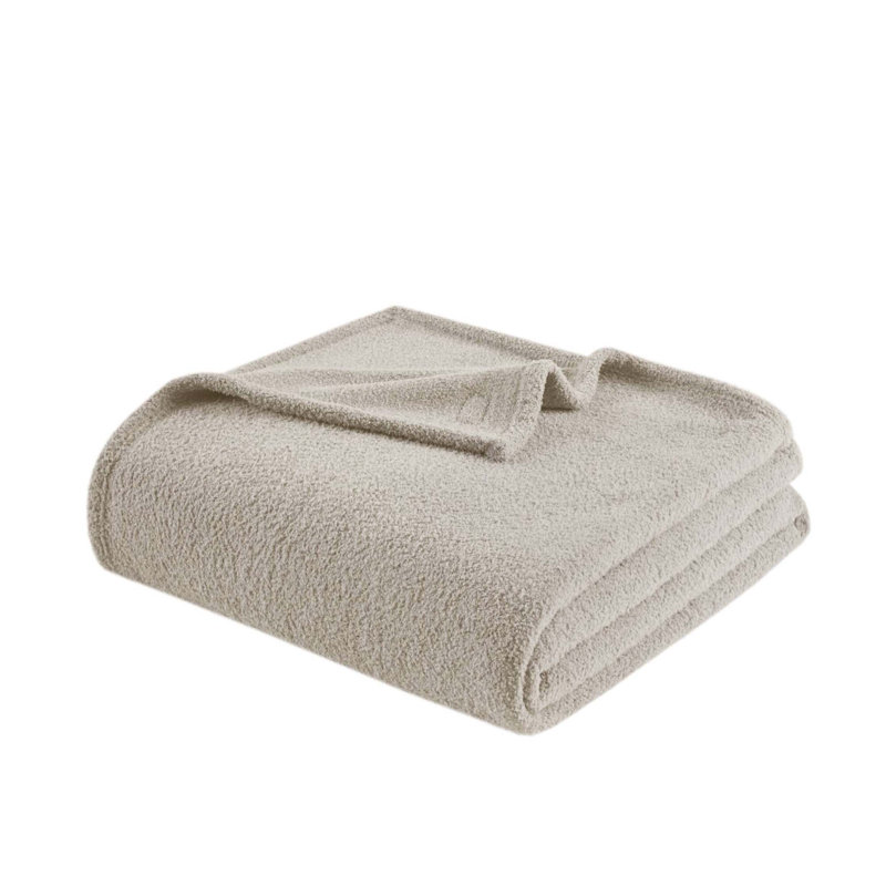 Couverture douce Dream, Taupe, L 108 po x l 90 po