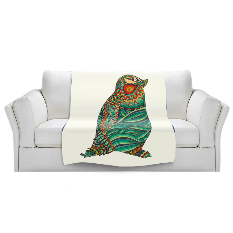 Hand Woven Throw Blanket, 51" W x 60" L
