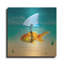 Ivy Bronx «Gold Fish» par Mark Ashkenazi, art mural en métal-195614725