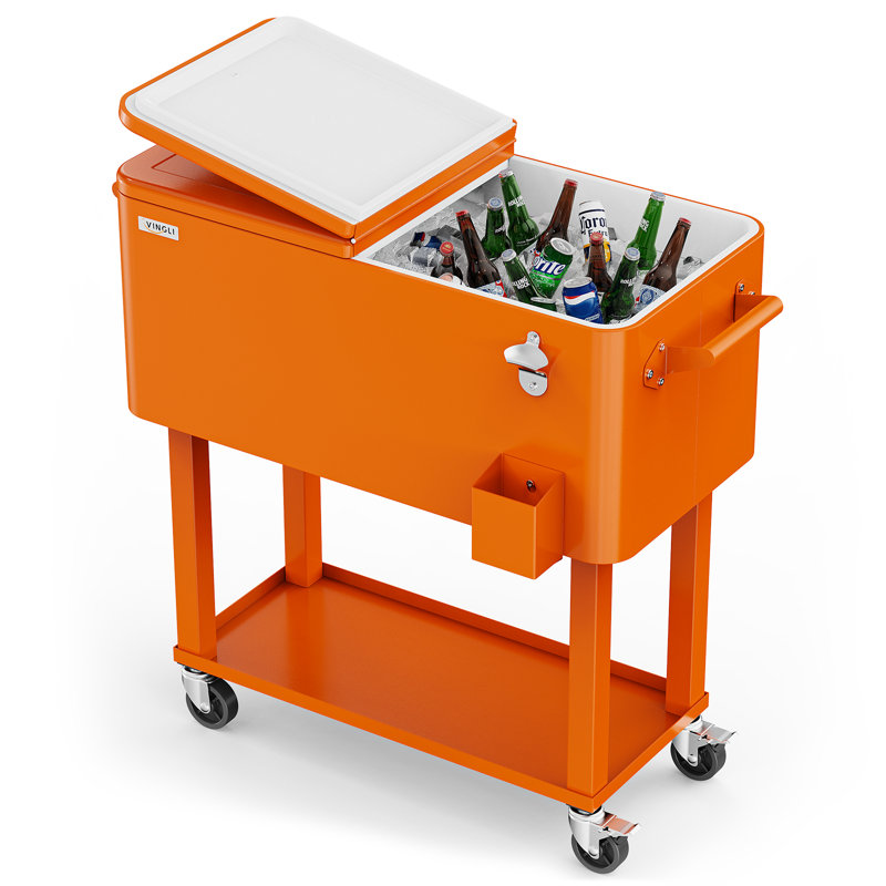 Chariot de refroidissement pour glacière 80QT, Orange