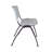 Neyland Cain Square X-Base Breakroom Table & 4 M Stack Chairs-32520489