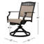 Ensemble de 2 chaises de patio pivotantes