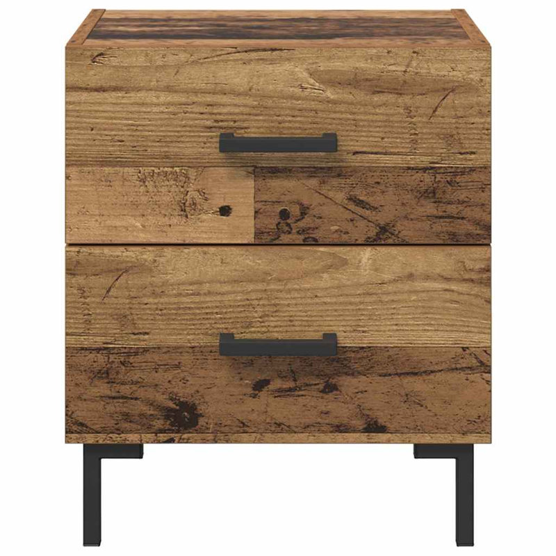 40cm W Manufactured Wood Bedside Table, Old Wood