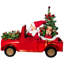 Décoration de Noël animée et musicale de père Noël avec camion rétro - 36,5 po