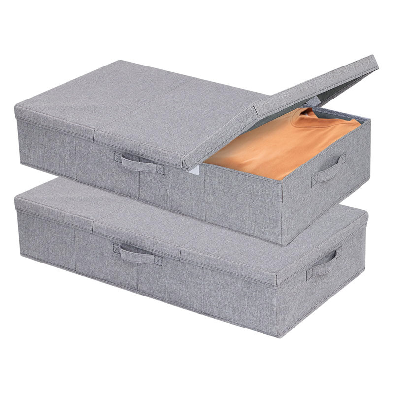 Ebern Designs Fabric Underbed Storage, Grey
