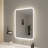 40 Inch Rectangle LED Front and Backlit Wall Mirror in Silver-591679135-591679222