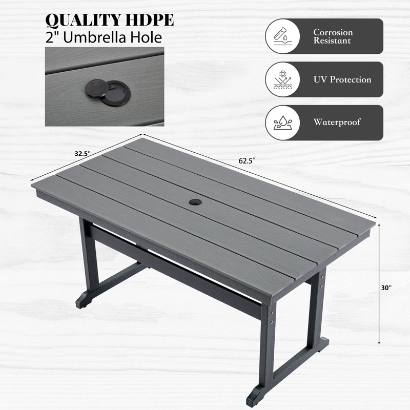 Table de salle à manger Hdpe