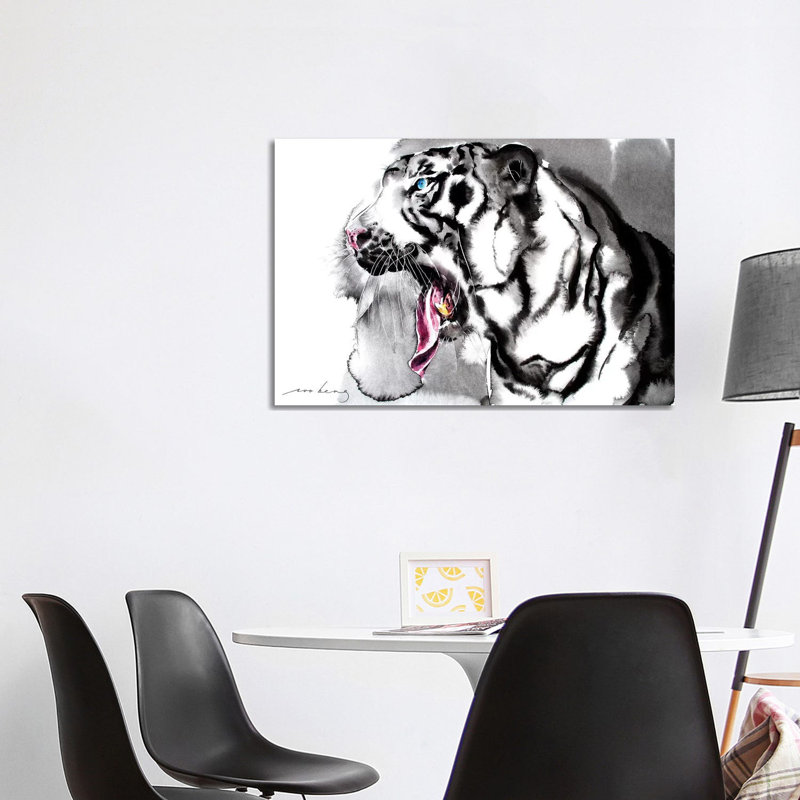 White Tiger II 1 Piece Wrapped Canvas Painting, 101.6 cm H x 66.04 cm W x 3.175 cm D
