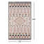 Tahoe Wool Southwestern Area Rug in Pink/Beige/Black-2086399119