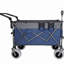 Chariot pliant multifonctionnel avec chariot pivotant et poussoir avec poignée rotative et pneus de plage de 9 po x 4 po pour le camping et la plage - 300 L très résistant, charge de 480 lb, grande capacité de transport, d'épicerie et d'utilisation à l'extérieur-123018744