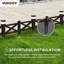 Clôture de bordure solaire Sunjoy Garden Fence-100215116
