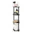 Elvin Corner Shelving Bookcase-1045329671