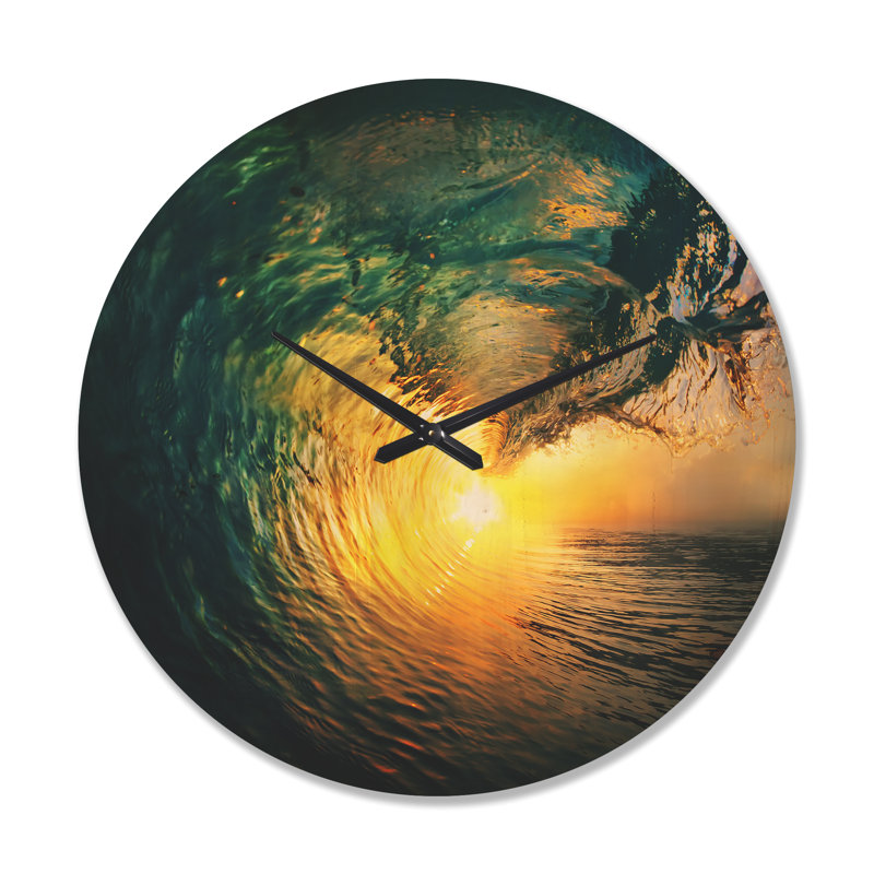 Horloge murale Ocean Waves Falling Down VI, Grand