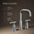 Purist Widespread Faucet with Drain Assembly Low Lever Handles and Low Gooseneck Spout-1649833379