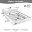 Structure de lit tapissier grand format avec tissu en velours, lit plateforme avec tête de lit courbée pour le soutien du cou, structure en bois massif, design minimaliste moderne-2102616402