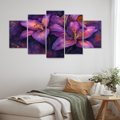 Dreamscape - Lilies Wall A- - Art - Ensemble de décoration murale traditionnelle