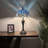 Gleb Tiffany Table Lamp Stained Glass Dragonfly LED Bulbs Included 12'W*12"D*22"H-29639944