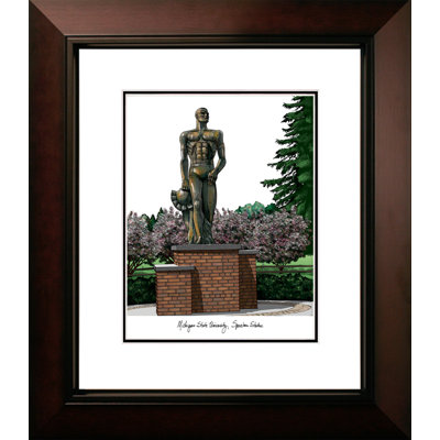 Cadre photo de lithographie à alumnus héritée ncaa michigan state spartans