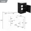 Meuble-lavabo de 20 po avec lavabo en céramique, meuble-lavabo avec tablette de porte et tablette réglable-124794187-124794189