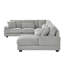 Canapé modulaire surdimensionné de 129 po en forme de U Canapé-lit moderne recouvert de velours côtelé doux avec une chaise longue pour le salon-769646817