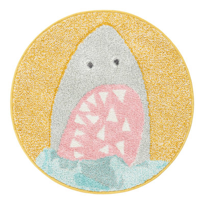 Unique Loom Sharks Whimsy Kids Rug